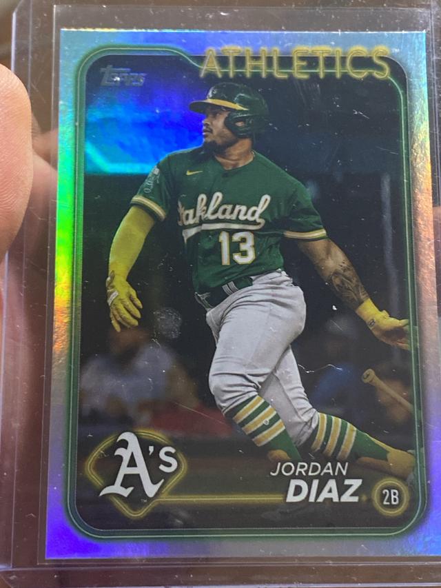 2024 Topps Series 2 Jordan Diaz BASE SET Rainbow Foil #697