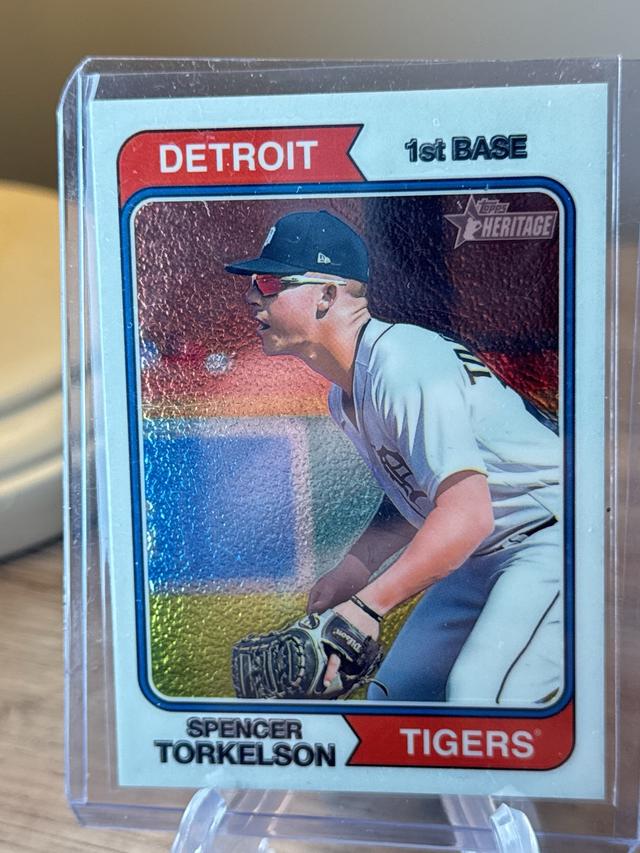 2023 Topps Heritage Spencer Torkelson BASE CARDS CHROME VARIATION /999 #215