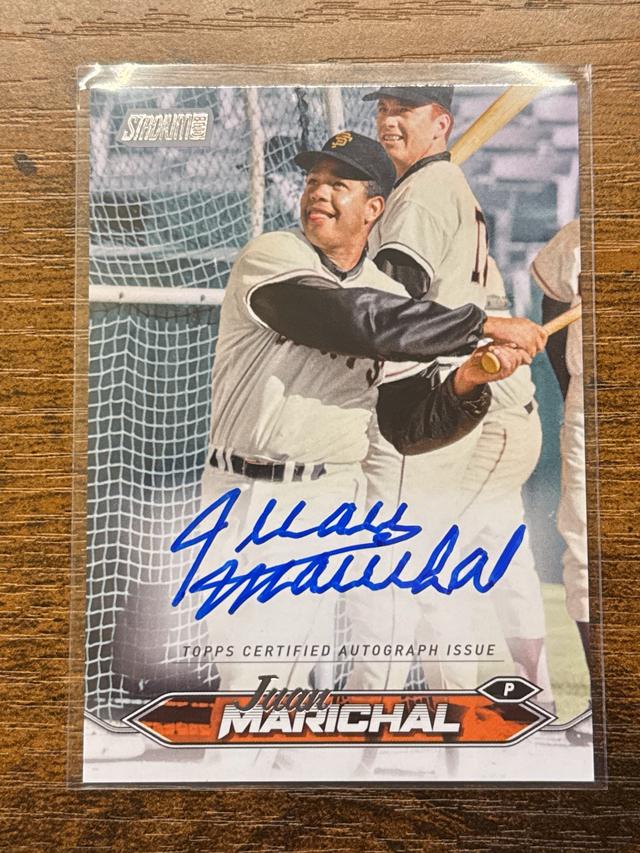 2024 Topps Stadium Club Juan Marichal On Card Auto #SCBA-JMR