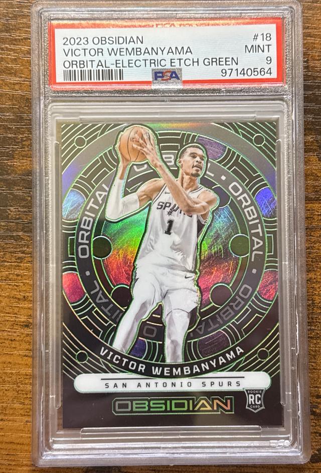 2023-24 Panini Phoenix Basketball Victor Wembanyama PSA 9.0 Fire Forged /25