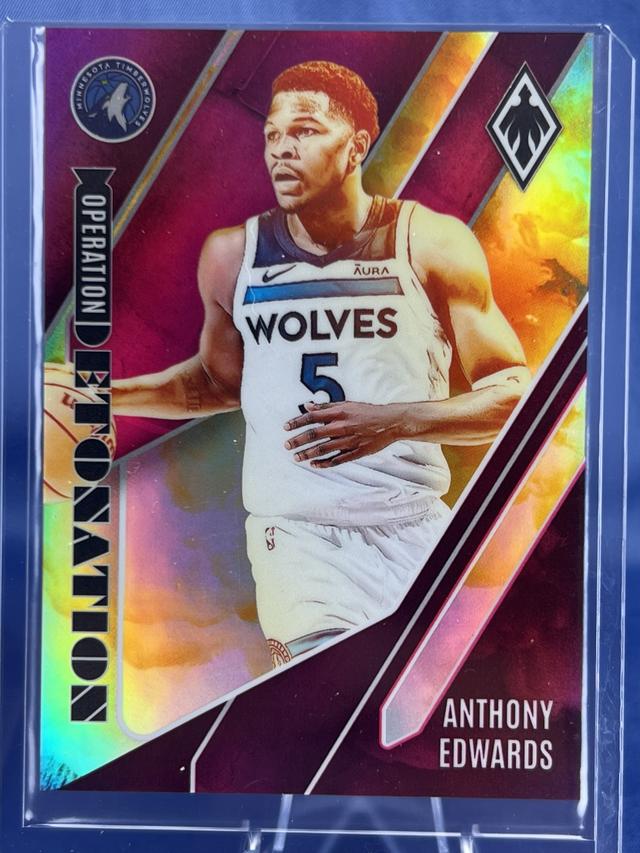 2023-24 Panini Phoenix Basketball Anthony Edwards Operation Detonation Pink /99