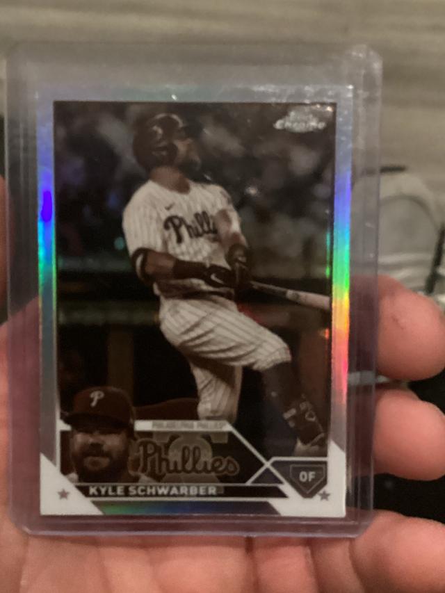 2023 Topps Chrome Kyle Schwarber BASE CARDS I Sepia Refractor #88