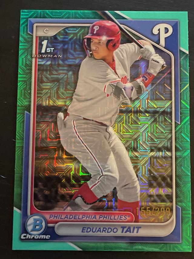 2024 Bowman Chrome Eduardo Tait Speckle Refractors /299 #BCP-164