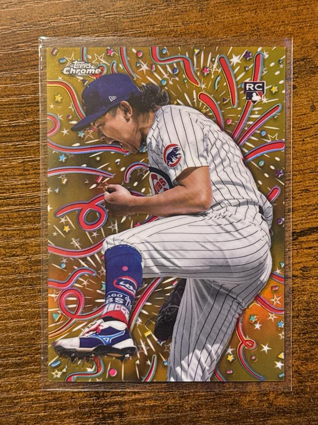 2024 Topps Chrome Update Shota Imanaga Celebración Gold Refractors /50 #CELE-17