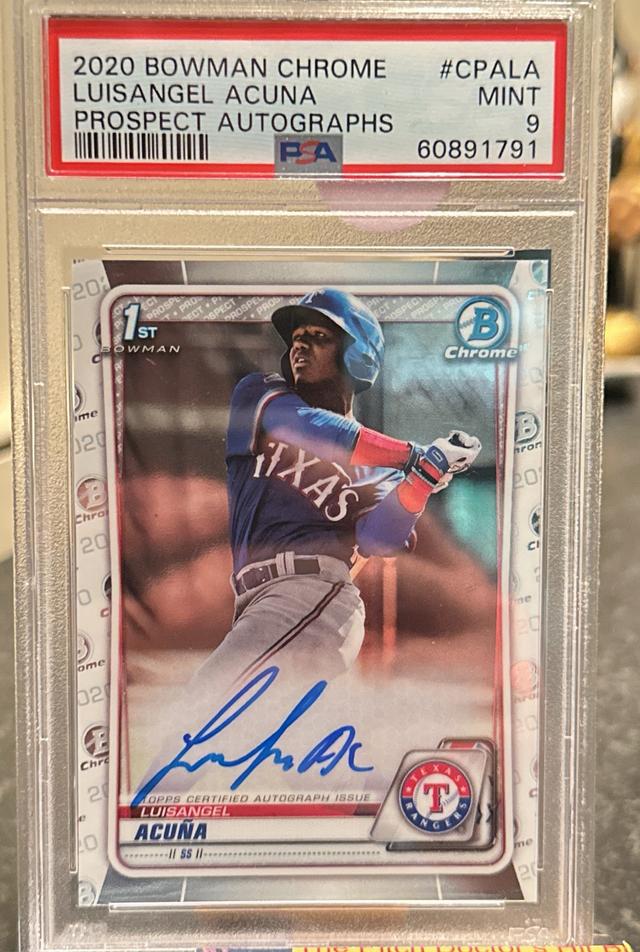 2020 Bowman Chrome Luisangel Acuña PSA 9.0 #CPA-LA