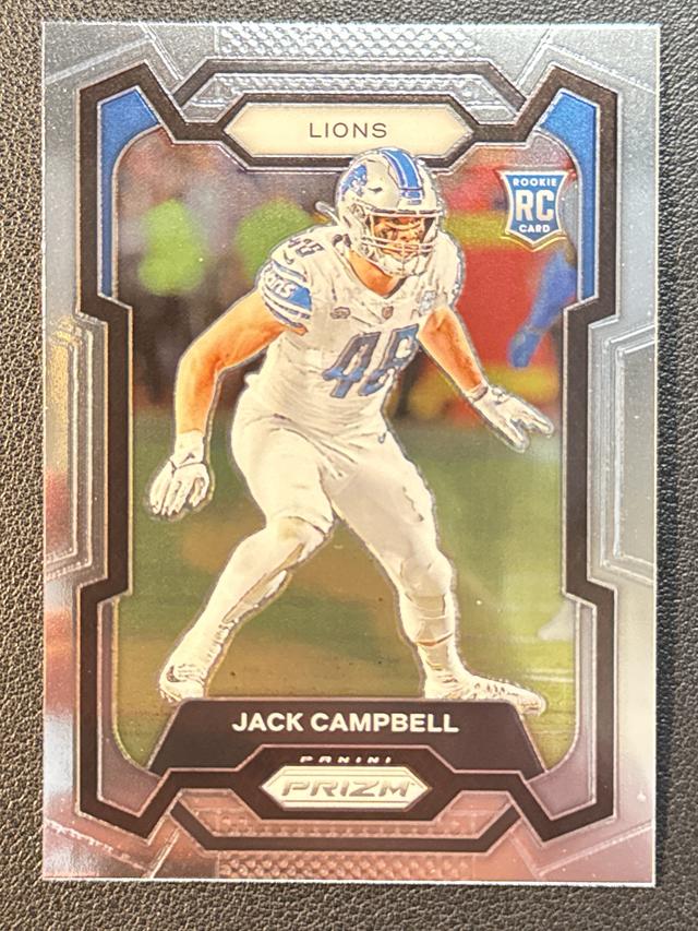 2023 Panini Prizm Football Jack Campbell Base Rookies Set #330