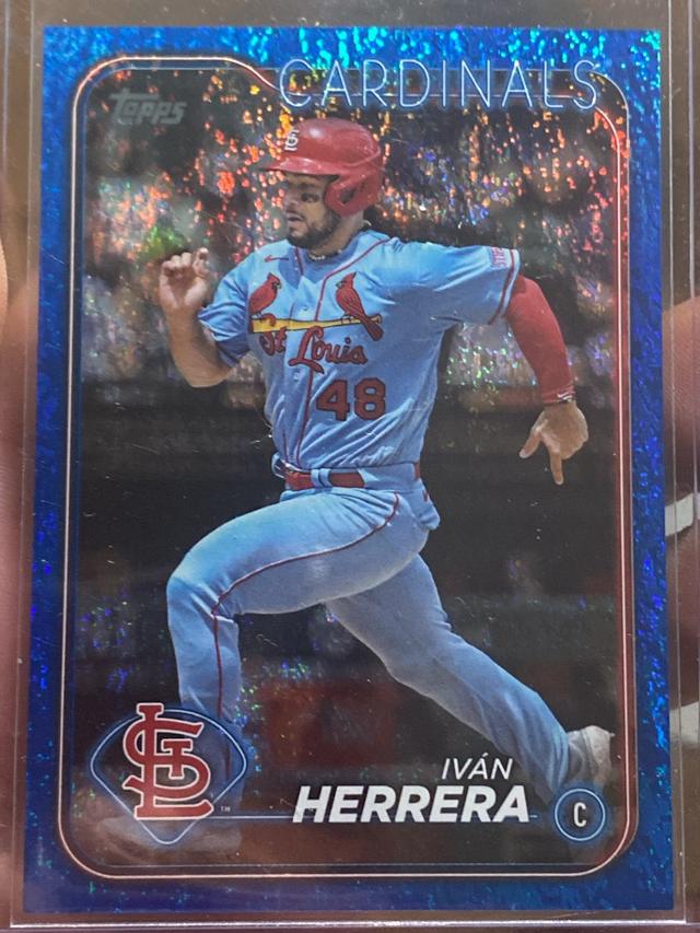 2024 Topps Series 2 Iván Herrera BASE SET Blue Foil /999 #681