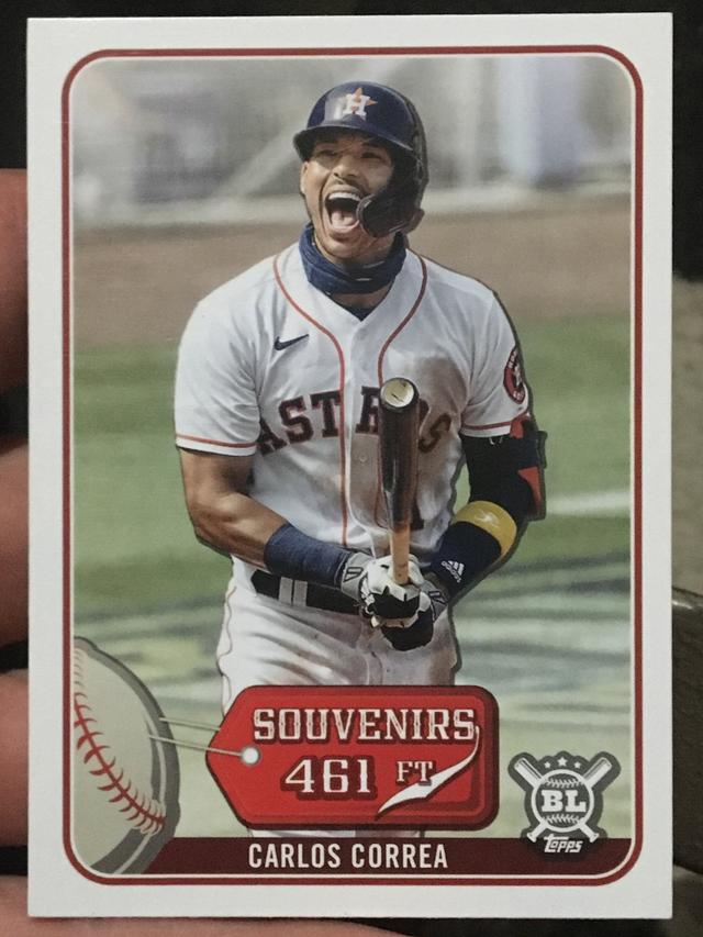 2021 Topps Big League Carlos Correa Souvenirs Checklist #SO-15