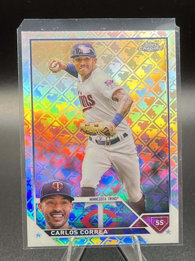 2023 Topps Logofractor Carlos Correa BASE CARDS #140