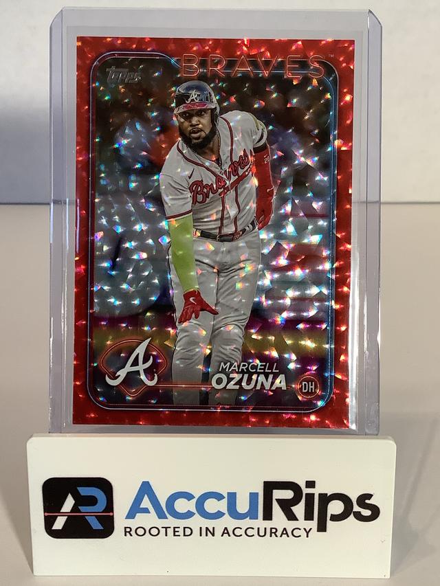 2024 Topps Series 2 Marcell Ozuna BASE SET Red Foil /199 #518