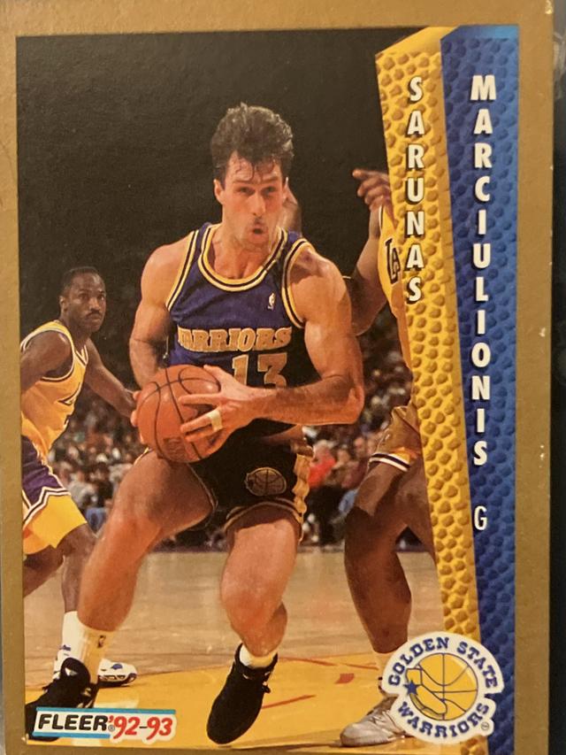 1992-93 Fleer Basketball Sarunas Marciulionis ﻿Base #76