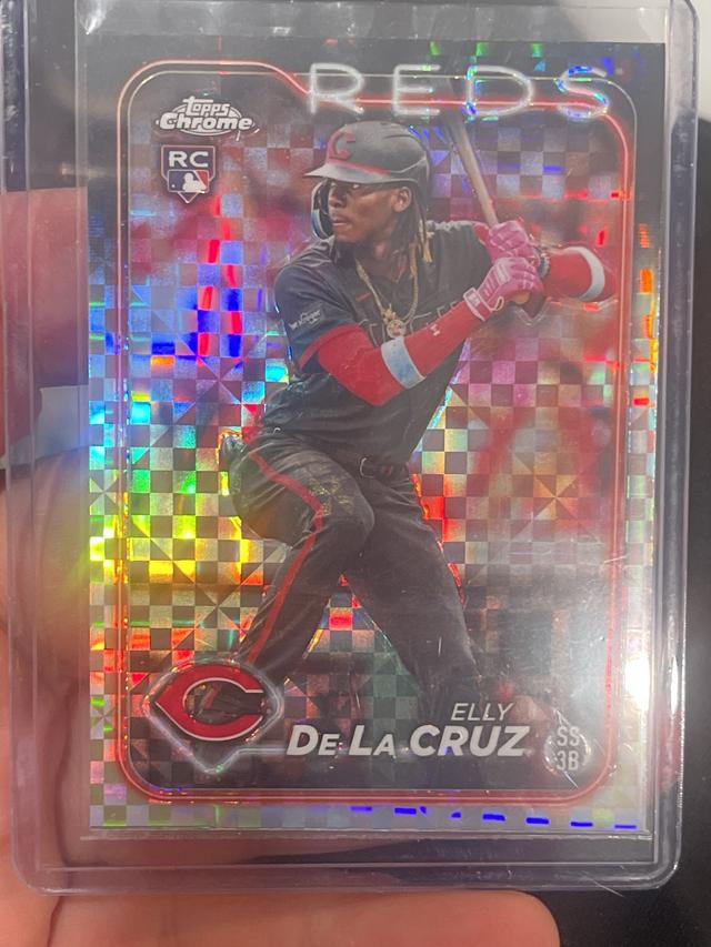 2024 Topps Chrome Elly De La Cruz ﻿Base Set Prism Refractors #44