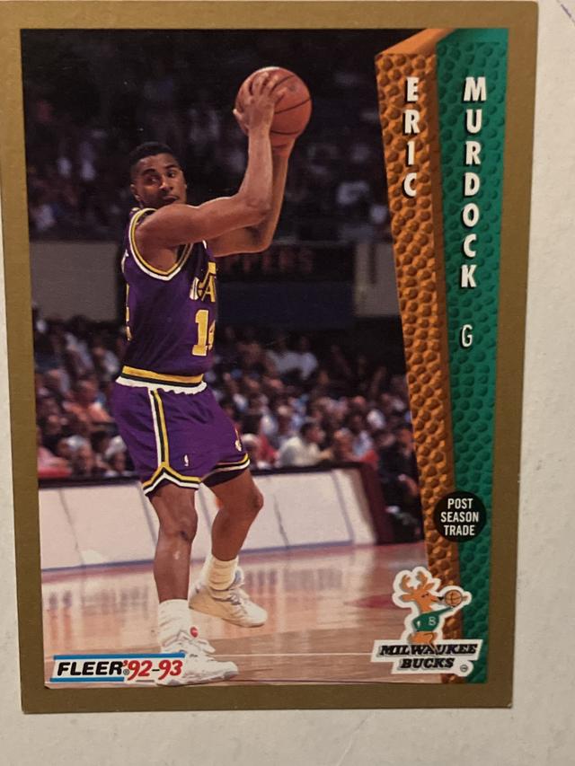 1992-93 Fleer Basketball Eric Murdock ﻿Base #128