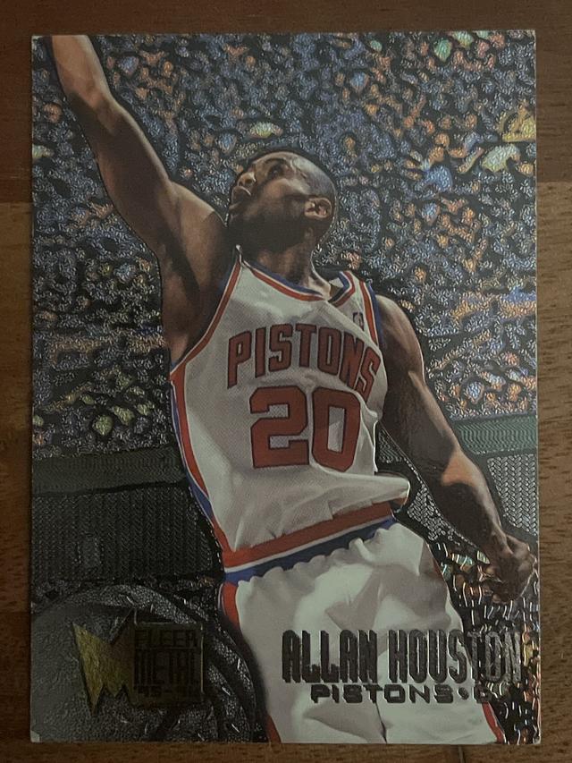 1995-96 Fleer Metal Basketball Allan Houston ﻿Base Set #145