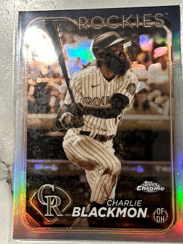 2024 Topps Chrome Charlie Blackmon ﻿Base Set Sepia Refractors #157