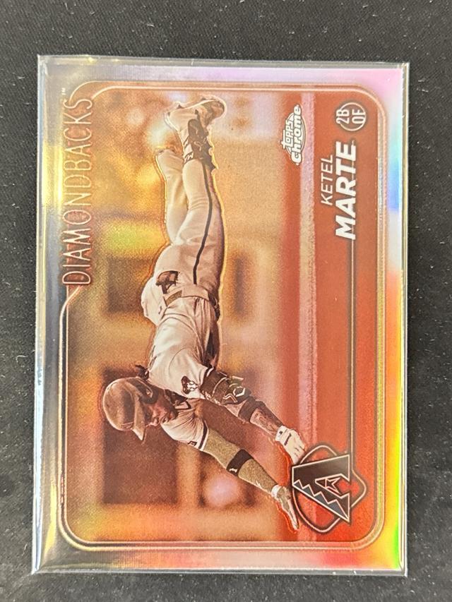 2024 Topps Chrome Ketel Marte ﻿Base Set Sepia Refractors #35