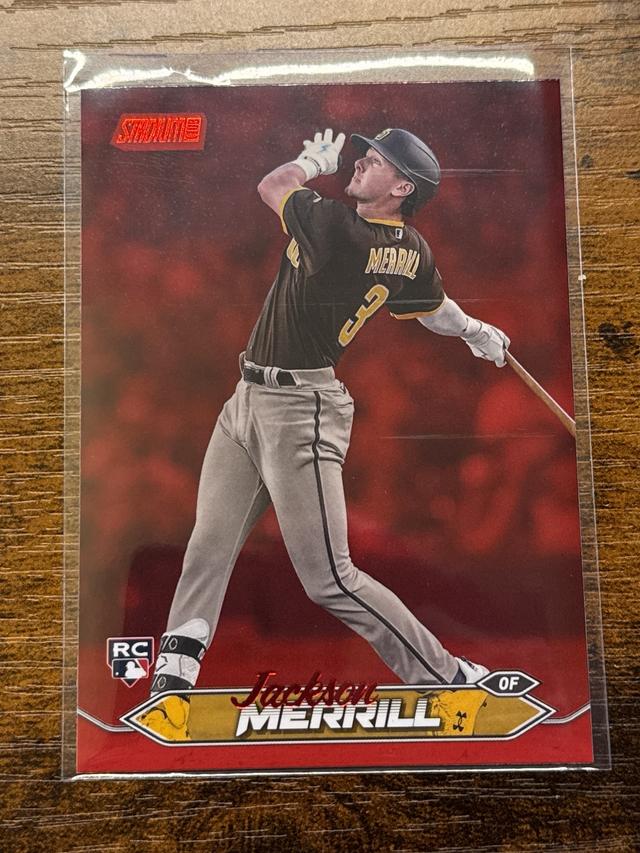 2024 Topps Stadium Club Jackson Merrill ﻿Base Set Red Foil #50