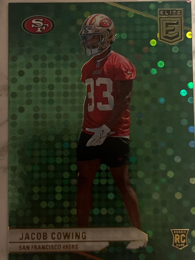 2024 Donruss Elite Jacob Cowing Rookies Green Disco #128