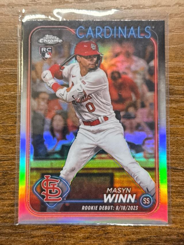 2024 Topps Chrome Update Masyn Winn ﻿Base Set Refractors #USC23