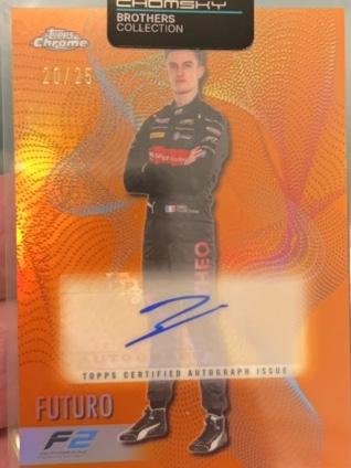 2023 Topps Chrome Formula 1 Théo Pourchaire Orange /25 #FT-TP