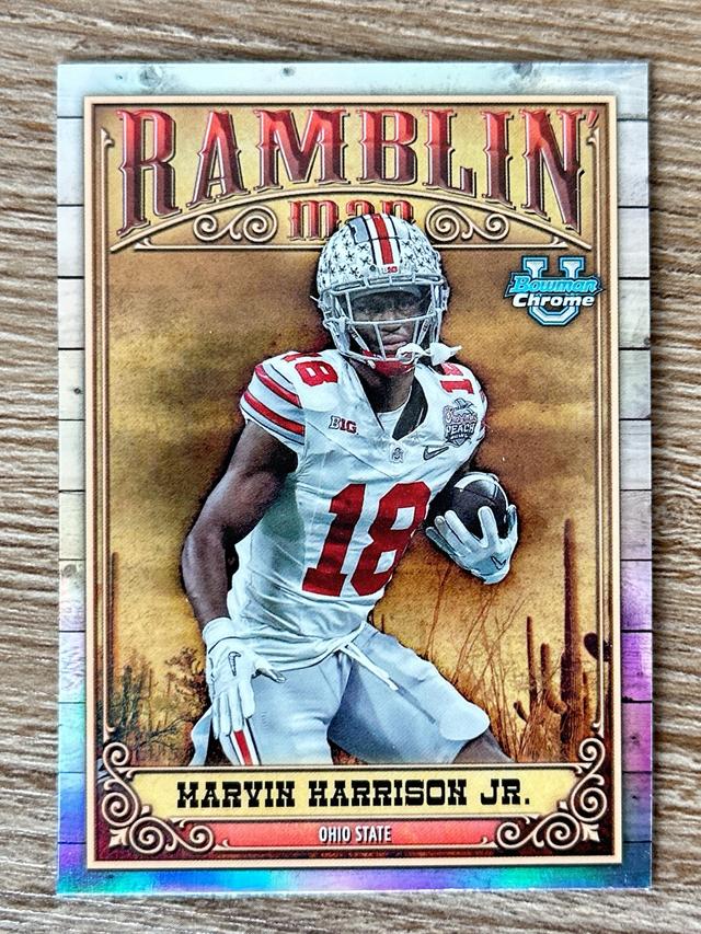 2023 Bowman Chrome University Marvin Harrison Jr. Ramblin’ Man Set #RM-13