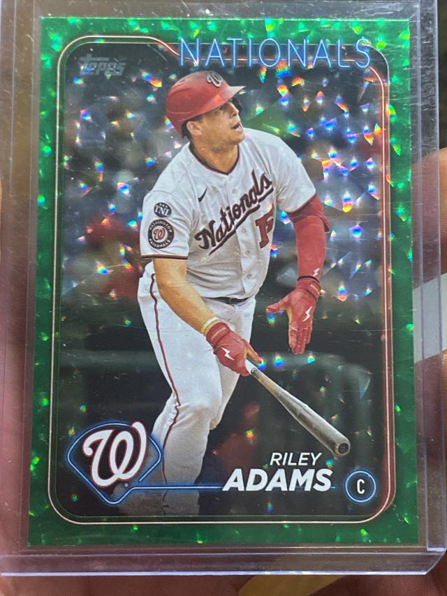 2024 Topps Series 2 Riley Adams BASE SET Green Foil /499 #395