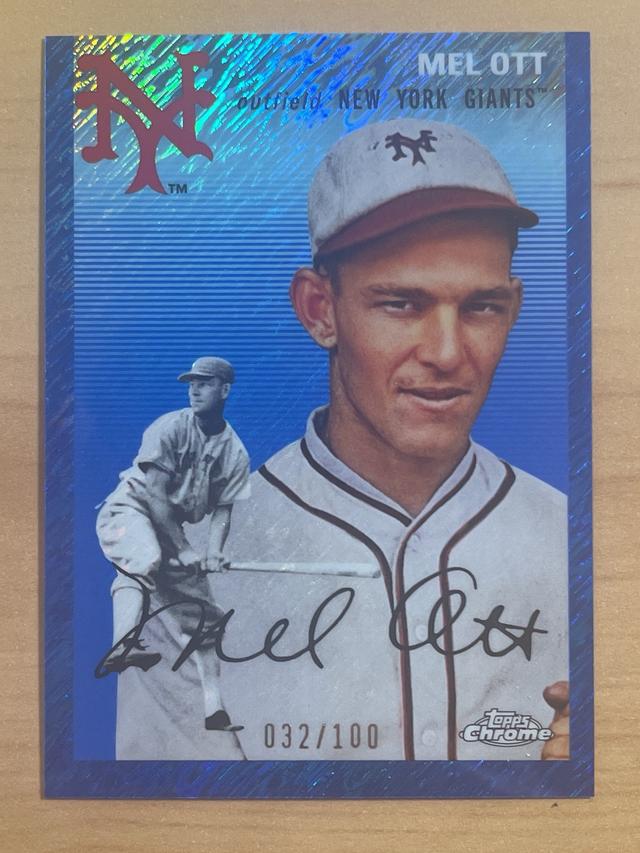 2023 Topps Chrome Platinum '54 Mel Ott Base /100 #460