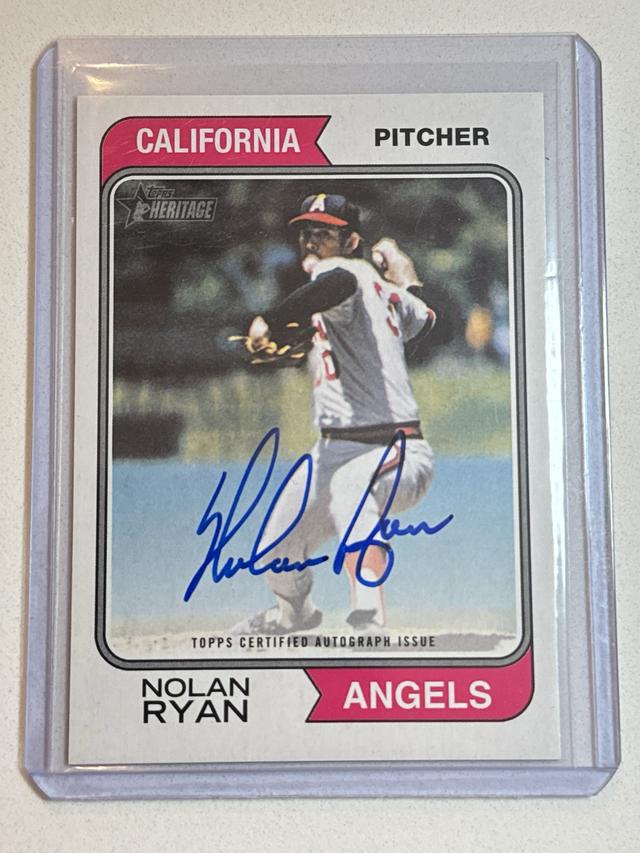 2023 Topps Heritage Nolan Ryan REAL ONE AUTOGRAPHS #74RO-NR