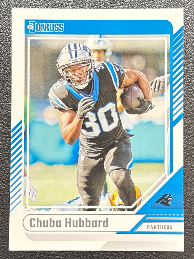 2024 Donruss Football Chuba Hubbard ﻿Base Set #117