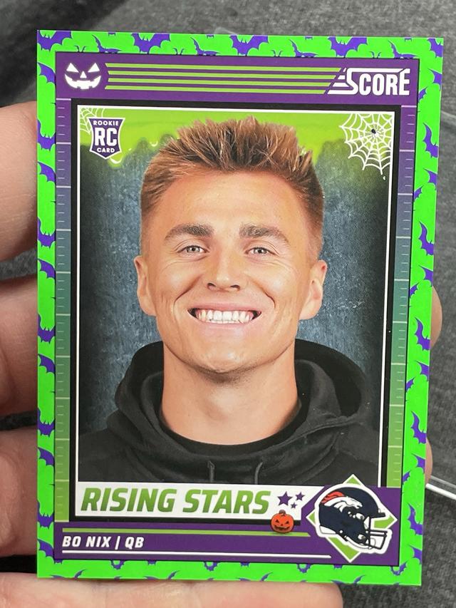 2024 Panini Score A Treat Bo Nix Rising Stars Green Bats #4