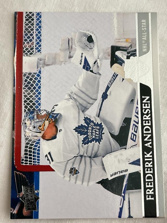 2020-21 Upper Deck Extended Series Frederik Andersen Base Set #688