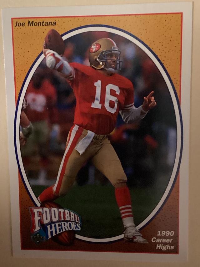 1991 Upper Deck Football Heroes Set #8