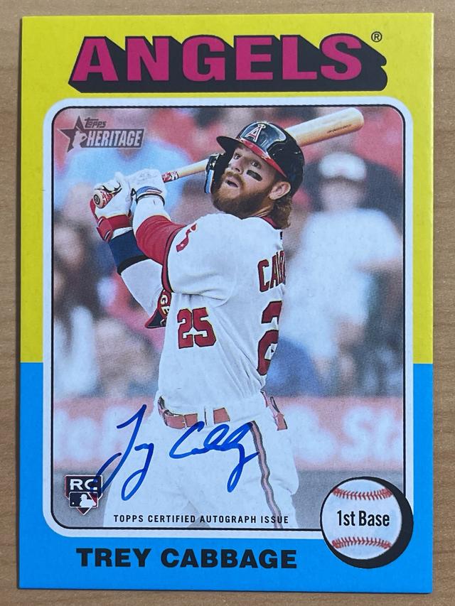 2024 Topps Heritage Trey Cabbage REAL ONE AUTOGRAPHS #ROA-TC