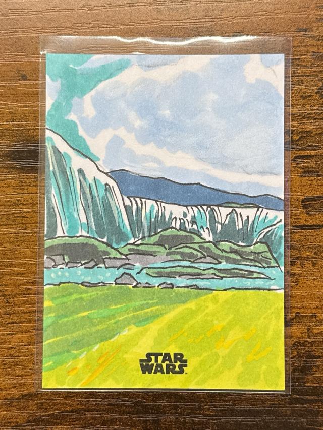 2024 Topps Star Wars Chrome Galaxy 1/1 Sketch Card by Matthew Maldonado Auto