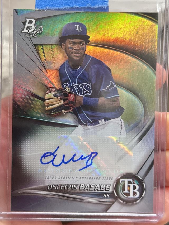 2022 Bowman Platinum Osleivis Basabe Top Prospects Autographs Set #TOP-22