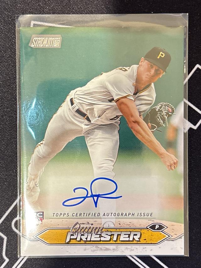 2024 Topps Stadium Club Quinn Priester Auto #SCBA-QP Pirates Rookie RC Pitcher