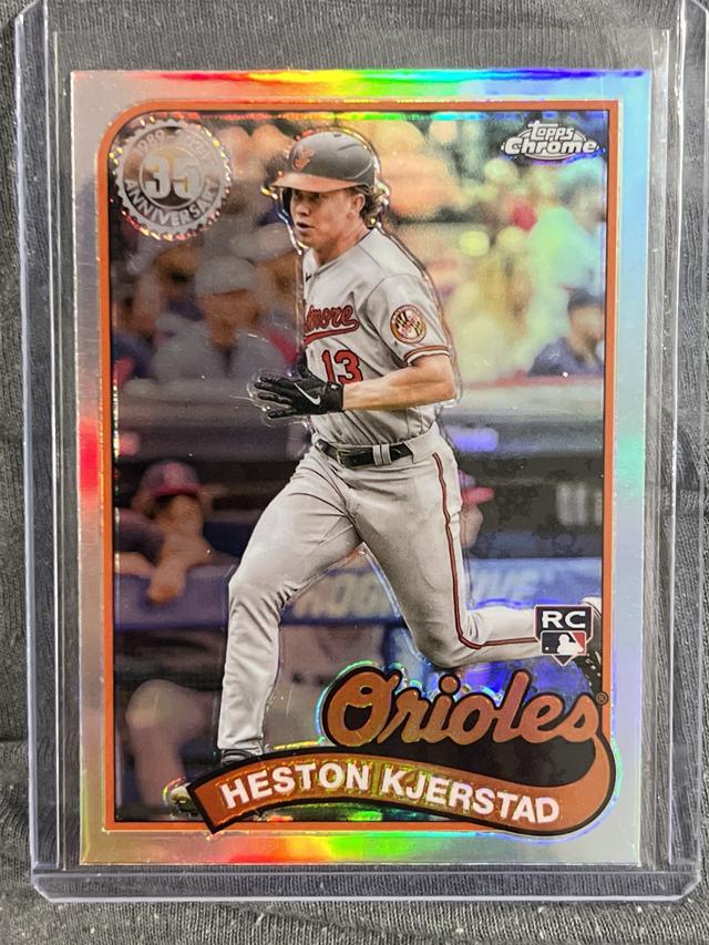 2024 Topps Chrome Heston Kjerstad 1989 Baseball Checklist #89CB-18