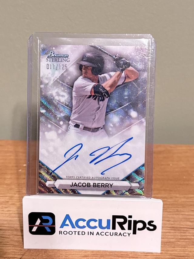 2023 Bowman Sterling Jacob Berry Wave Refractors /125 #PA-JB