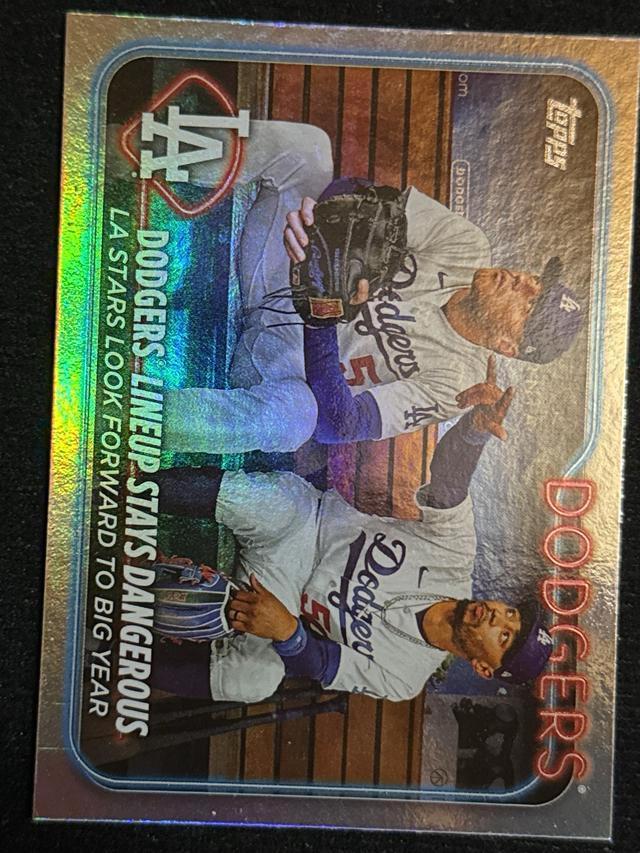 2024 Topps Series 2 Dodgers Lineup Stays Dangerous BASE SET #401