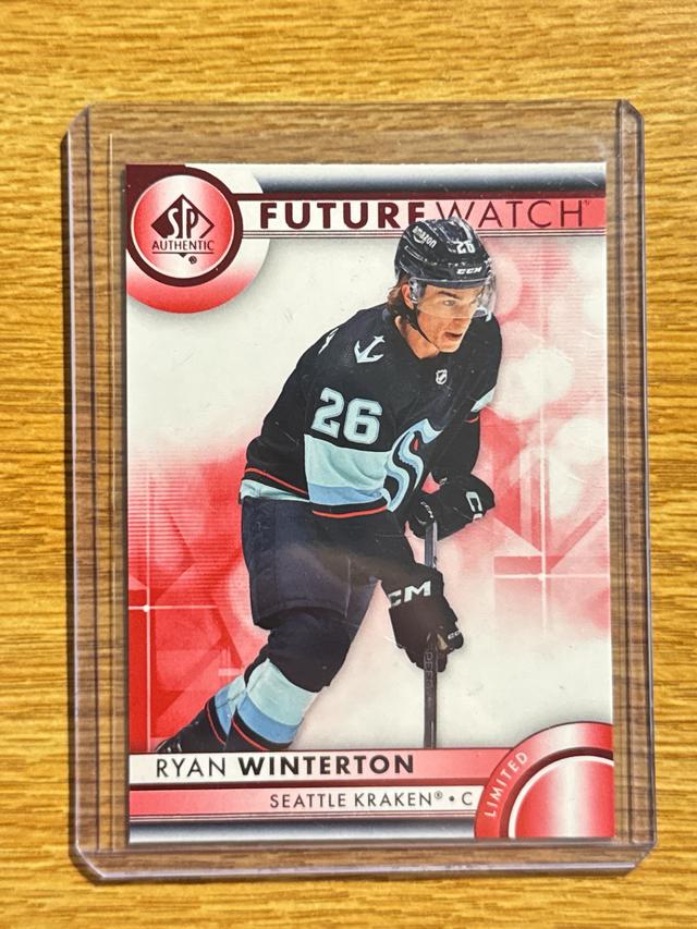 2023-24 SP Authentic Hockey Ryan Winterton Future Watch Red Limited #186