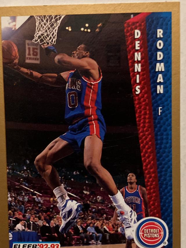 1992-93 Fleer Basketball Dennis Rodman ﻿Base #66