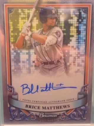 2024 Bowman Sterling Brice Matthews PROSPECT AUTOGRAPHS #PA-BMA