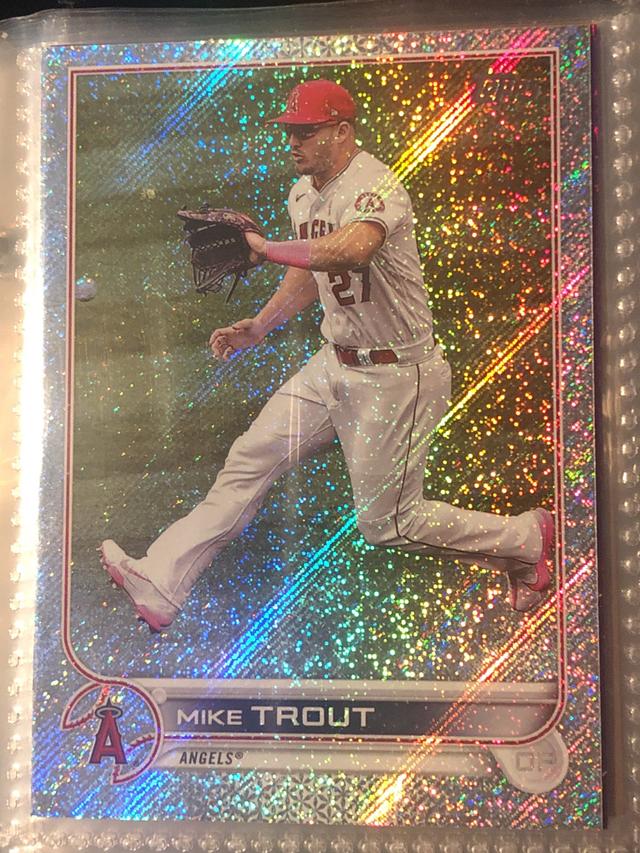 2022 Topps Complete Factory Set Mike Trout Base Set Retail Foilboard /875 #27