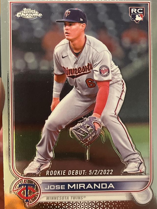 2022 Topps Chrome Updates Jose Miranda BASE #USC6