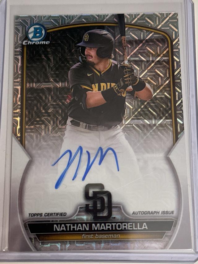 2023 Bowman Chrome Mega Nathan Martorella MEGA CHROME AUTOGRAPHS #BCMA-NM