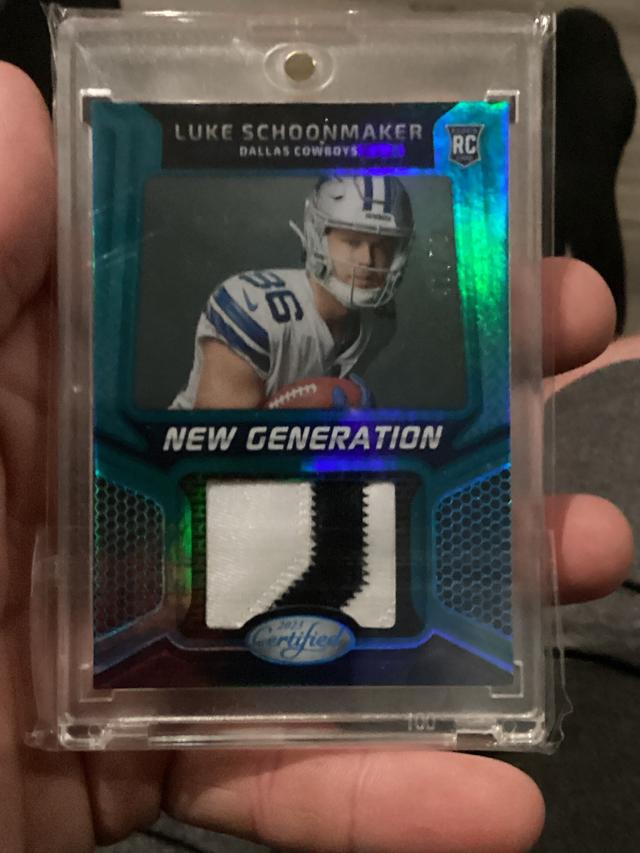 2023 Panini Certified Football Luke Schoonmaker #NGJM-12