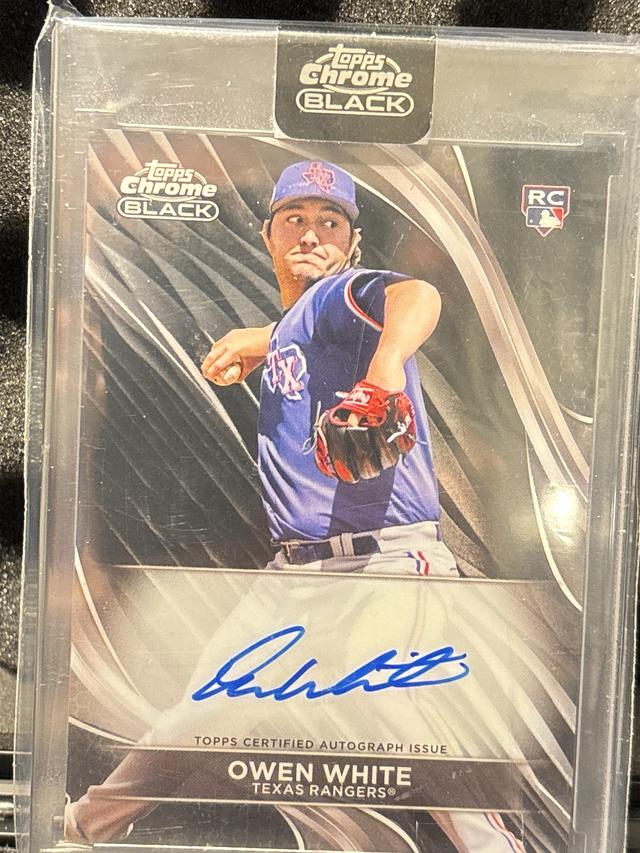 2024 Topps Chrome Black Owen White Autographs Checklist #CBA-OW