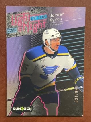 2023-24 Upper Deck Synergy Hockey Jordan Kyrou Light Up the Night /999 #LN-JK