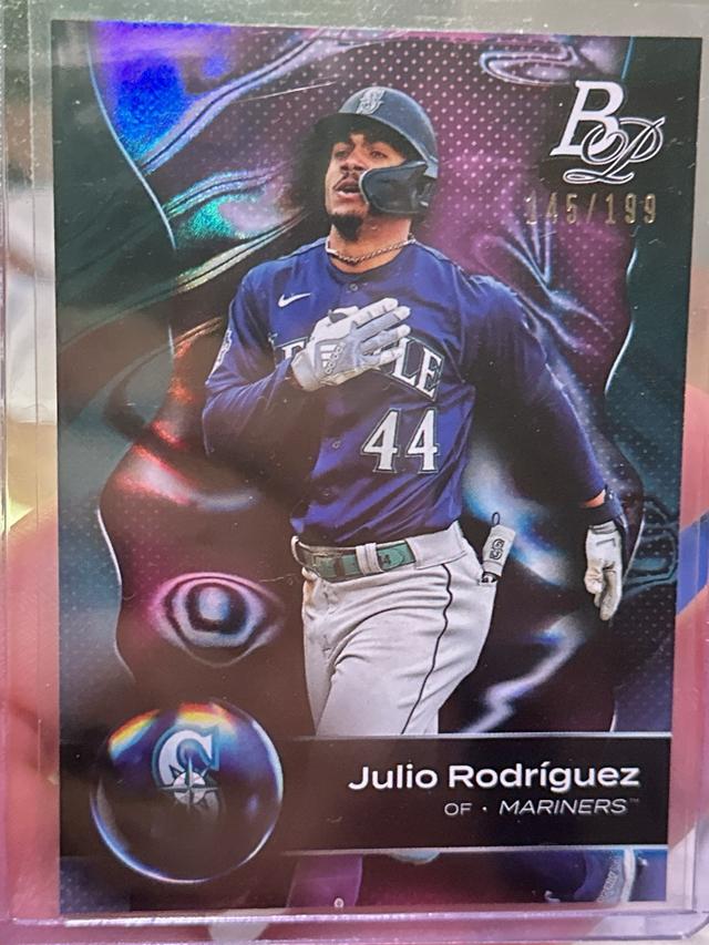 2023 Bowman Platinum Julio Rodríguez BASE CARDS Ice Foil /199 #25