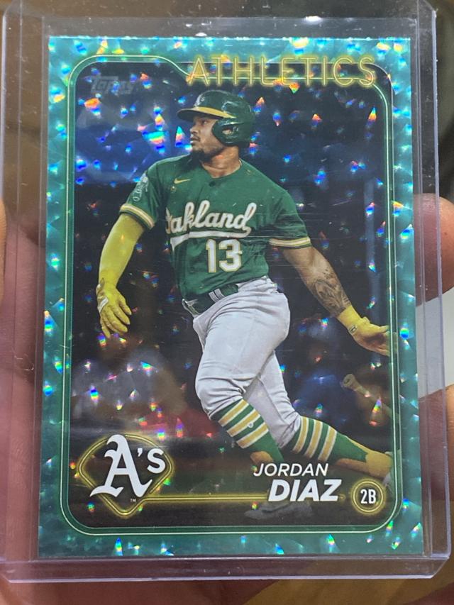 2024 Topps Series 2 Jordan Diaz BASE SET Aqua Foil /399 #697